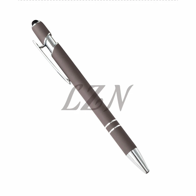 LZN Высокое качество Модный стиль 2в1 пишущая Шариковая ручка + стилус для