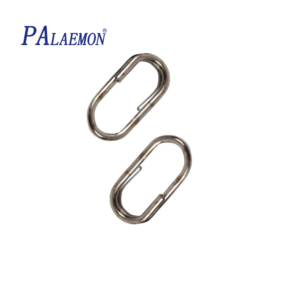 PALAEMON 100 шт./лот рыболовный соединитель овальное разделенное кольцо оснастка