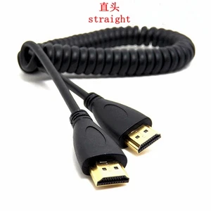HDMI кабель 90 градусов угловой левый/правый/прямой HDMI1.4 папа-папа/женщина Высокое качество Весна HDMI линия - Цвет: straight