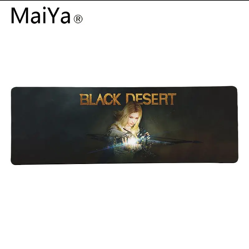 Высококачественный черный игровой коврик для мыши Maiya в стиле пустыни из