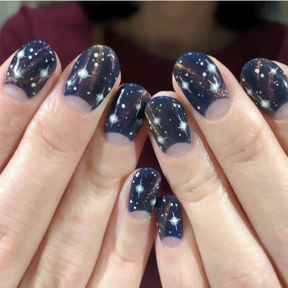 Hanyi-174 Луна Звезда стикеры 3D на ногти Nail Art Наклейка шаблон инструмент для ногтевого дизайна украшения