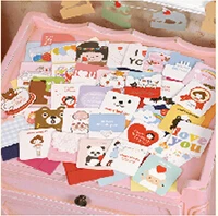 

5pcs cute mini wishes happy birthday cards kids valentine mini gift cards