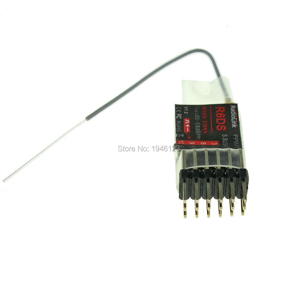 Радиоприемник R6DS 2 4G 6CH PPM PWM SBUS выход совместимый с передатчиком AT9 AT10 (обновленный