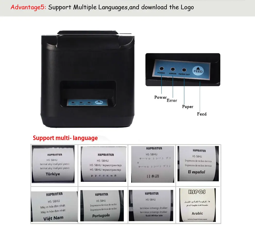 Pos 80 термопринтер скачать драйвер usb интерфейс рабочего стола печатная машина с резак ресторан, онлайн заказ принтера