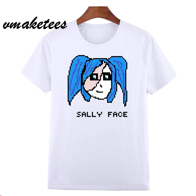 Мужская футболка с забавным принтом Sally Face летняя повседневная унисекс