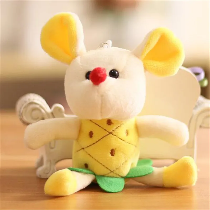 1 шт. плюшевая игрушка с мышкой, Маленькая подвеска, милая мягкая игрушка "мышь", праздничный подарок для девочек, 12 см, HANDANWEIRAN