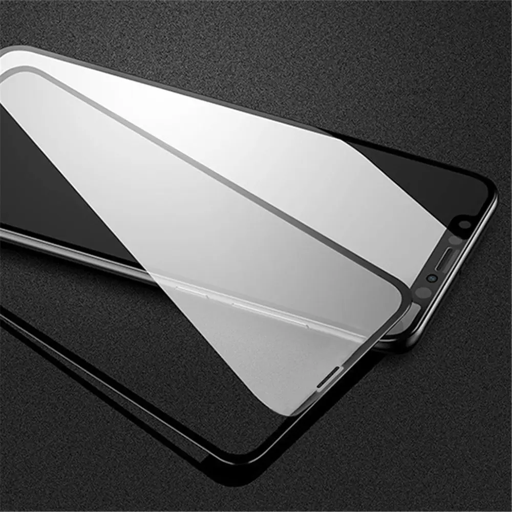Чехол на 3D 9H Полностью закаленное стекло для iPhone XS Max XR Защитная пленка экрана Apple 5