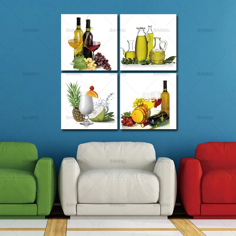Модульные картины 4 панели Рисование для дома декоративное искусство рисование