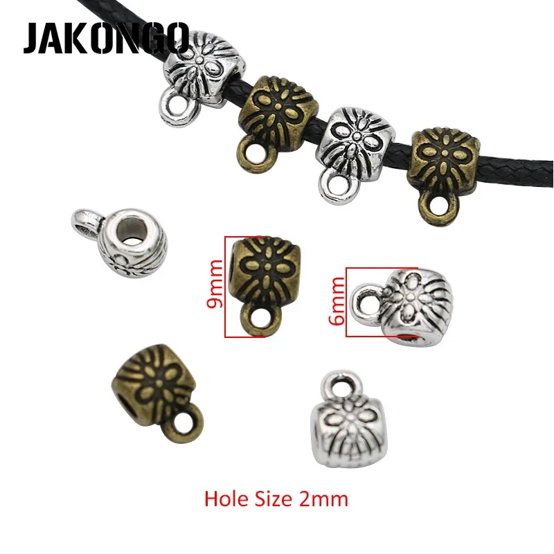 JAKONGO антикварные посеребренные соединительные бусины для изготовления