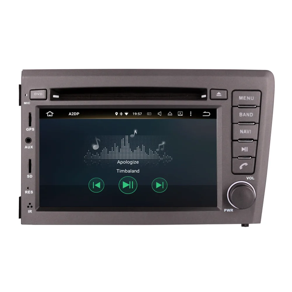 Автомобильный GPS навигатор Android 9 0 Восьмиядерный процессор ОЗУ 4 Гб для Volvo S60 V70 XC70