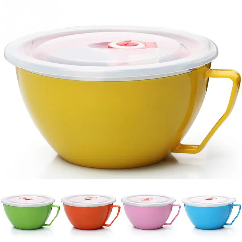 900ml Food Container Kitchen Accessories Stainless Steel Lunch Box Large Capacity Soup With Handle | Дом и сад