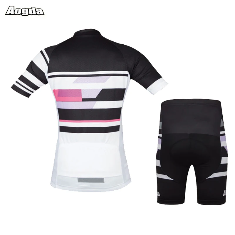 Aogda BIke Clothing Women Summer Cycling Dress Quick Dry Breathable Maillot Uniforme Ciclismo Bicycle Jersey Set | Спорт и