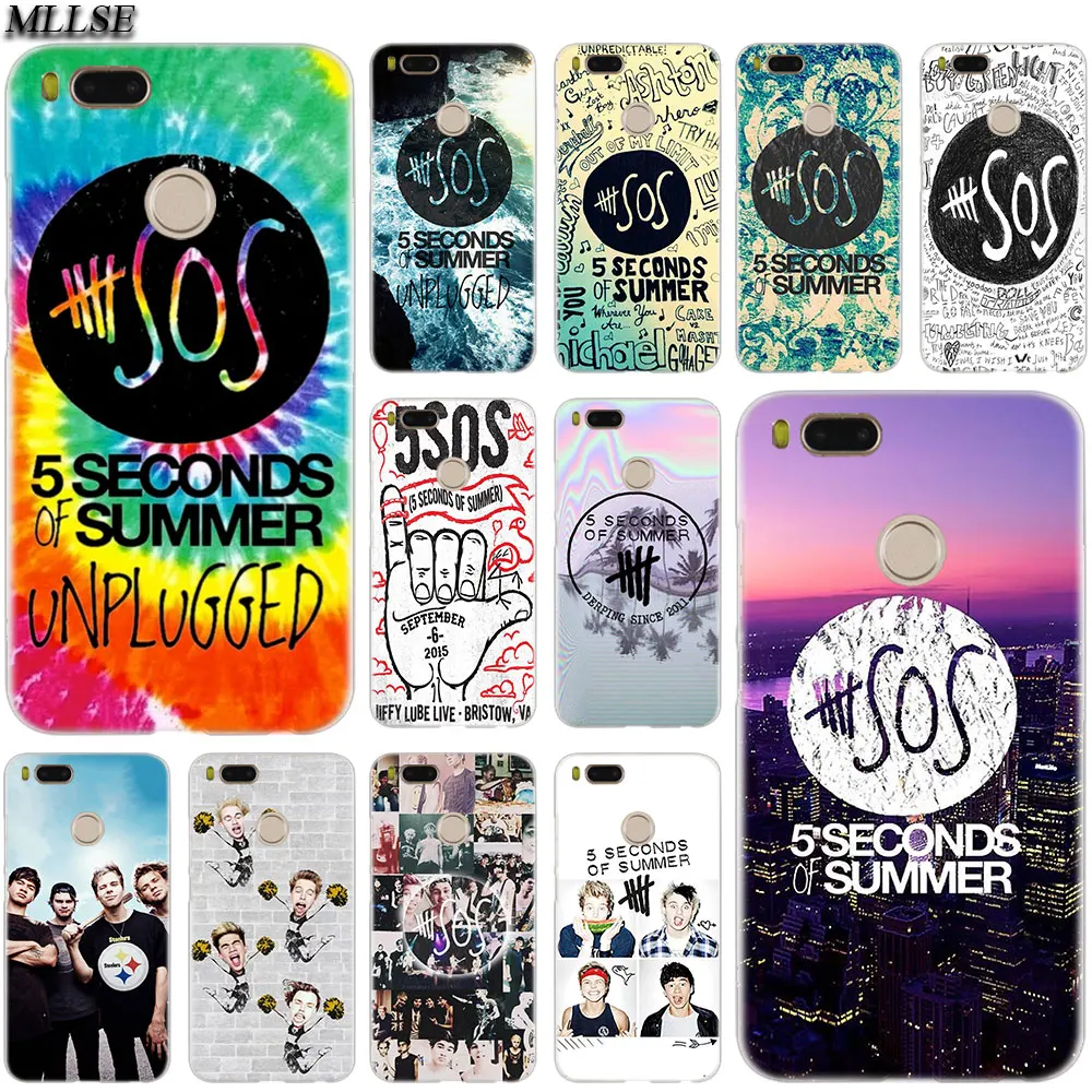 MLLSE 5 seconds of summer Clear Case Cover для Xiaomi Mi Play Pocophone F1 8 A1 A2 Lite 6 6Plus Mix 3 Redmi Note 4x5 S2 Hot | Мобильные