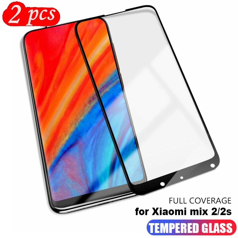 2 шт. закаленное стекло для Xiaomi Mi Mix защита экрана полное покрытие S Защитная