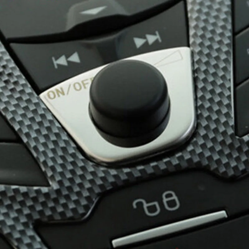 Stainless Steel SoundMy Good Car Adjustment Button Panel Cover Trim Stickers for Ford New Fiesta MK7 Ecosport 2009