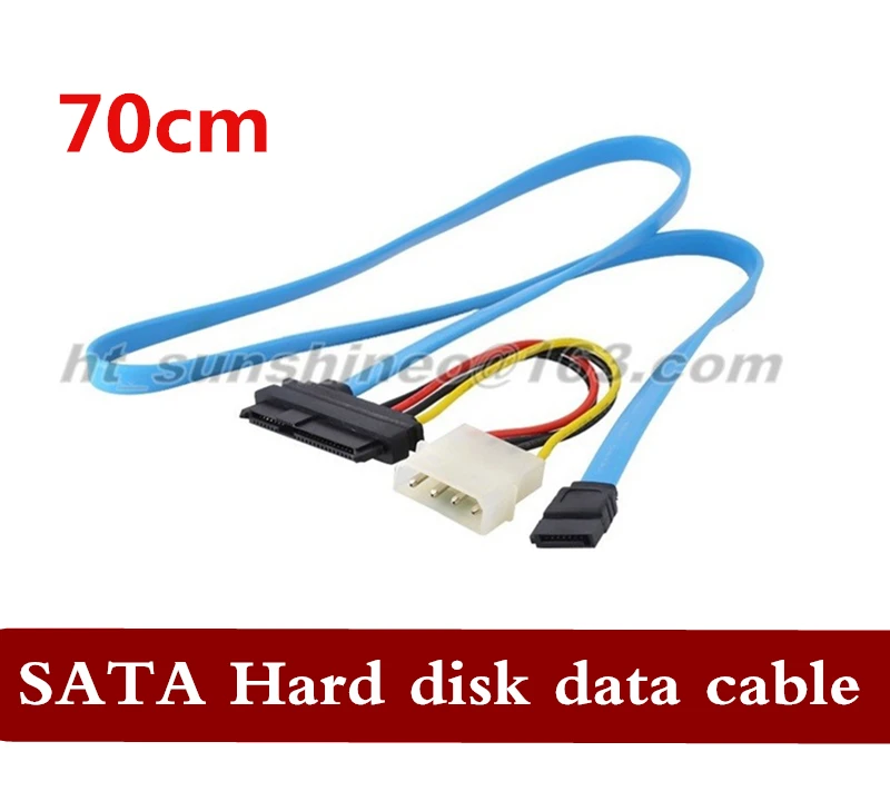 Новинка 3 шт./лот 7-контактный SATA Serial ATA к SAS 29 контактам и 4-контактный кабель