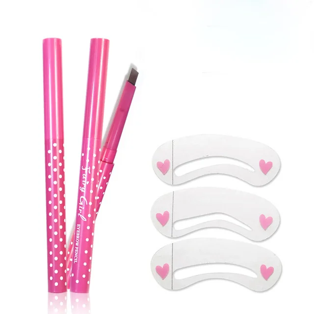 Набор инструментов для бровей 2in 1 3 упаковки карта Thrush + карандаш инструменты