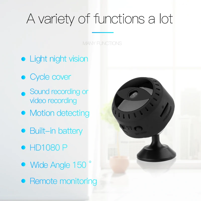 Спортивная мини камера HD Wi Fi 1080p 720P с ночным видением микро DVR дистанционным