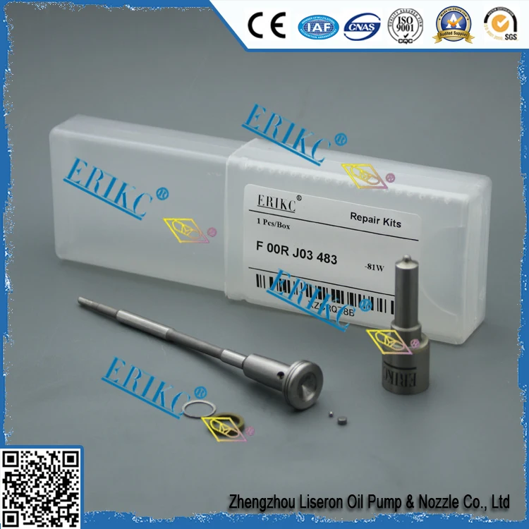 F00R J03 483 ERIKC F00RJ03483 Common Rail Valve Kit Форсунка DLLA144P1707 клапан F00RJ01941 для Cummins инжектор 4942359