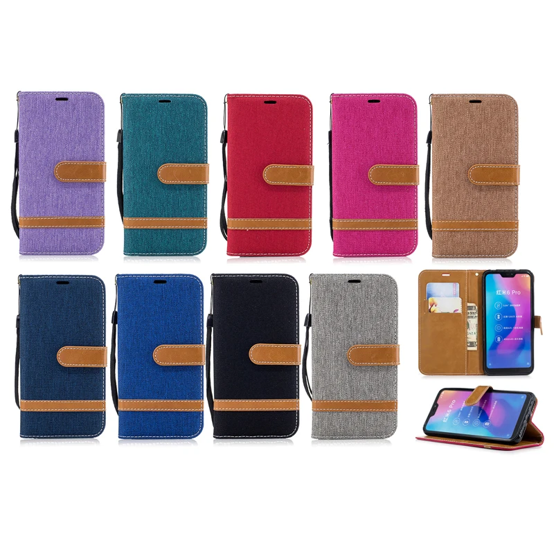Для Capa xiaomi Redmi 6 Чехол Filp роскошный ковбойский кожаный магнитный кошелек чехлы для