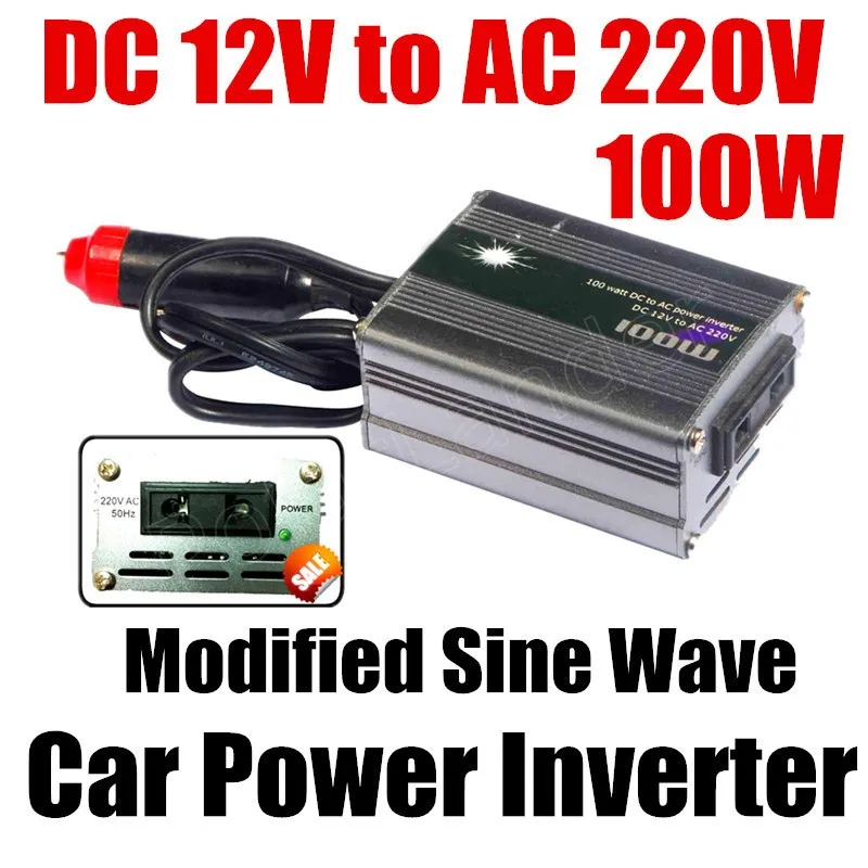 Автомобильный преобразователь напряжения 100 Вт зарядное устройство с