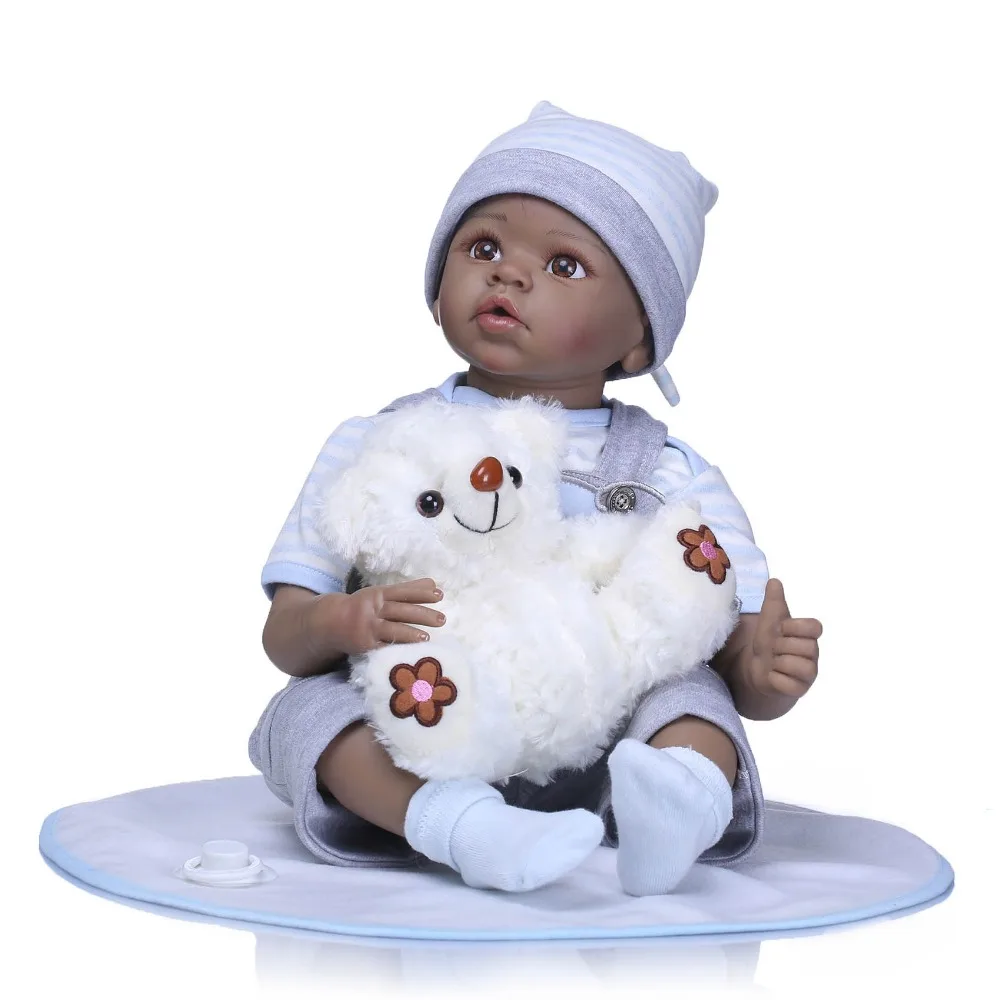 NPK 2" reborn силиконовые виниловые черные детские куклы детский игровой домик bebe подарок boneca reborn силиконовые детские куклы детские игрушки