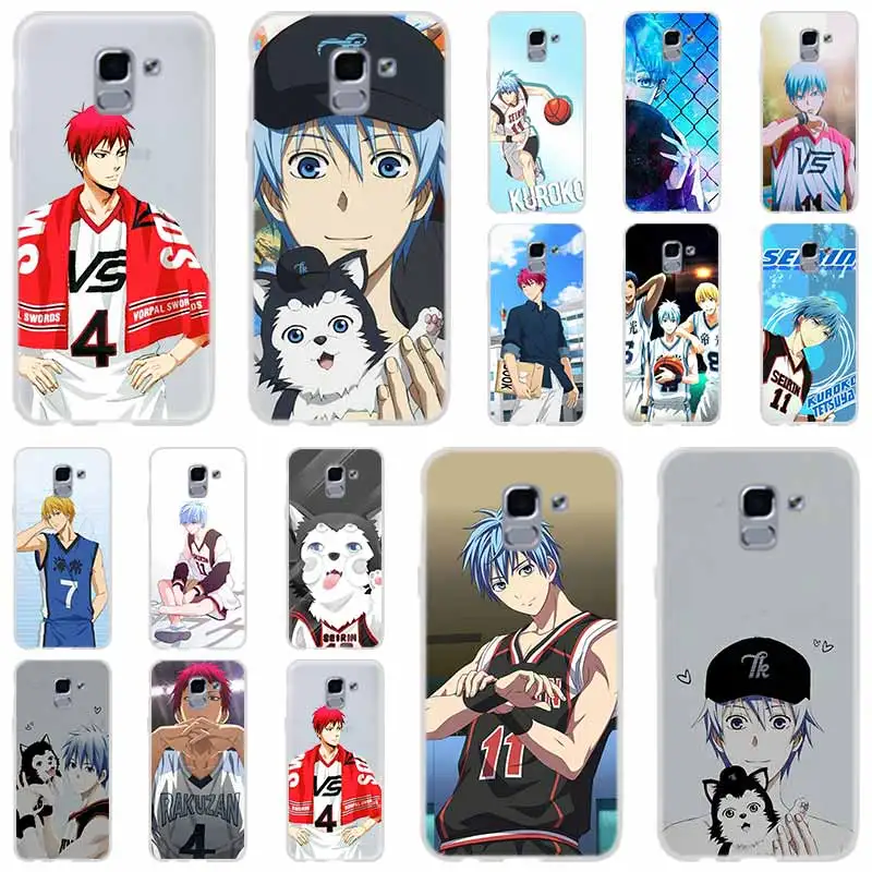 Чехол для телефона Kuroko без корзины Tetsuya kawaii anime Samsung Galaxy j6 J8 J7 J5 J3 J4 Plus 2018 2017 2016 J610 Prime