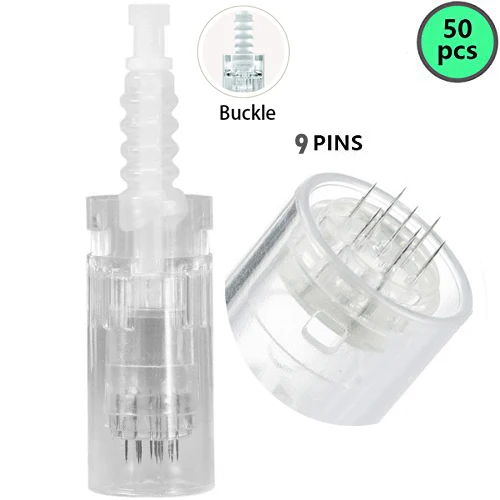 9Pins 50 шт. картриджей подходит для Dr Pen M5/M7/N2 аксессуары Антивозрастная лицевая сторона шрам акне удаление морщин уход за кожей Красота Инструменты - Цвет: 9Pins