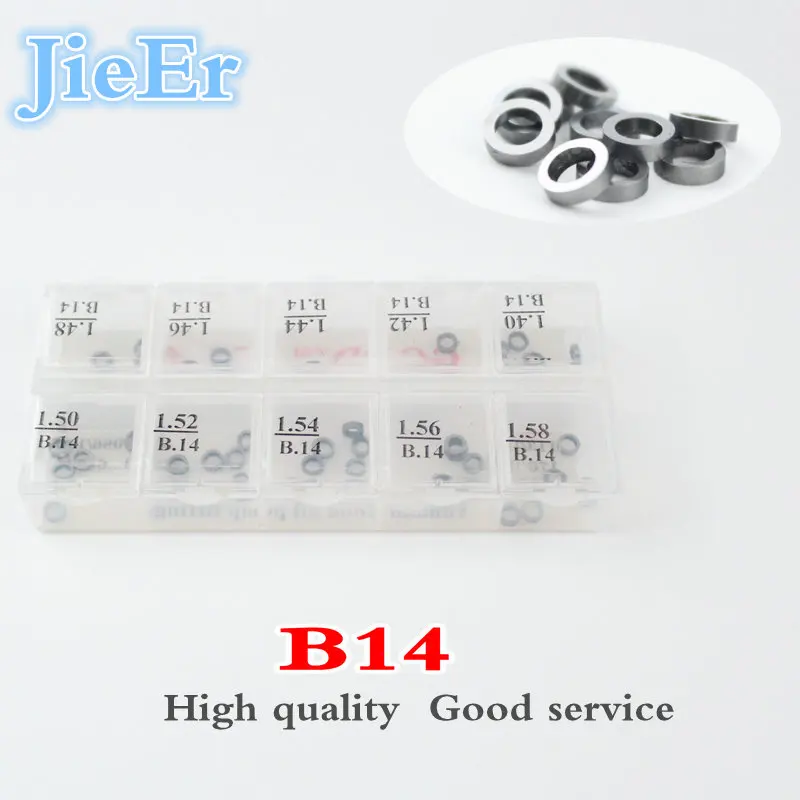 

(3.5\5.3) Adjusting Shim B14 Common Rail Injector adjustment Shims B14 Gasket seal washer B14(1.74-1.78)