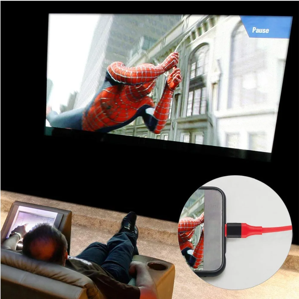 Кабель конвертер SOONHUA с USB C на HDMI кабель переходник 3 1 папа Мама видеоадаптер для