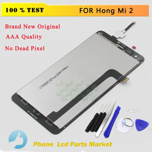 High Quality LCD Display + Digitizer Touch Screen Replacement For Xiaomi Redmi2 Hongmi2 Cell Phone 4.7 Inch Free Tools | Мобильные
