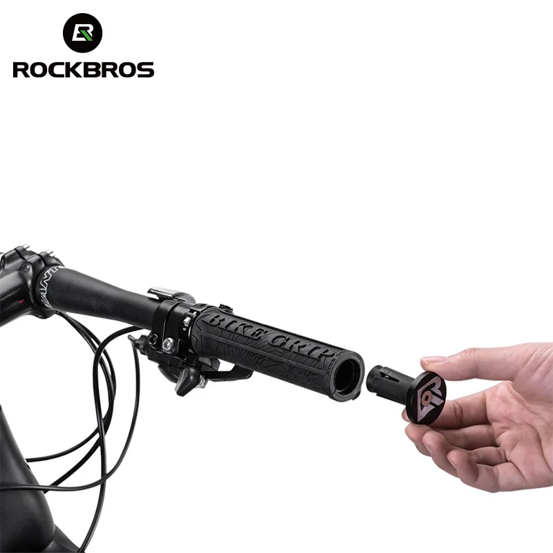 ROCKBROS MTB велосипед Велоспорт Запираемая противоскользящая декоративная заглушка для руля резиновые ручки бар лента для велосипеда Аксессуары для велосипеда