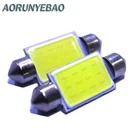 AORUNYEBAO 6X 31 мм 36 мм 39 мм 41 мм 12 В C5W C10W Белый COB 12 микросхемы-светодиоды поверхностного монтажа, гирлянда, автомобильный светильник для салона, лампа для автомобиля