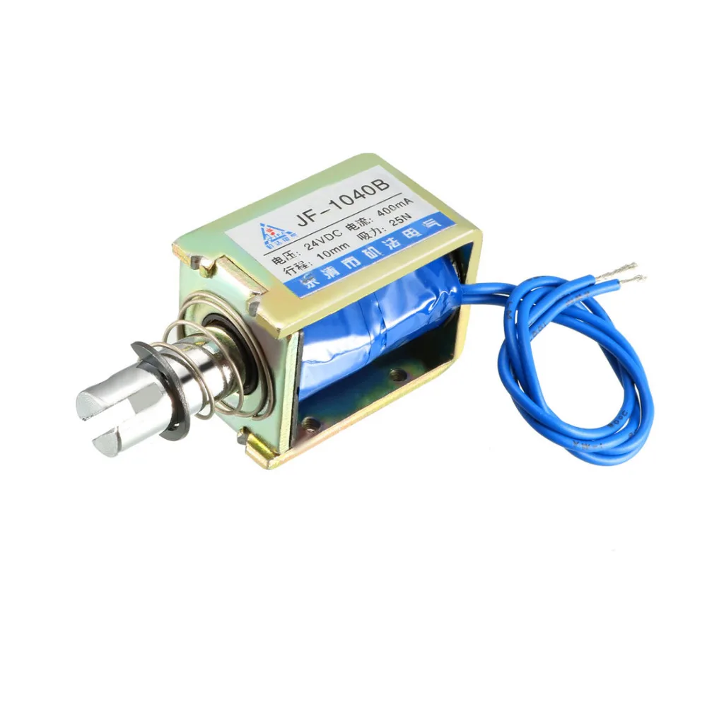 Uxcell DC 12 V/24 V Электромагнит 400mA 2A 20/25N 10 мм тестовая Тип открытая рамка прямолинейного движения с хорошим качеством, электромагнит 1 шт