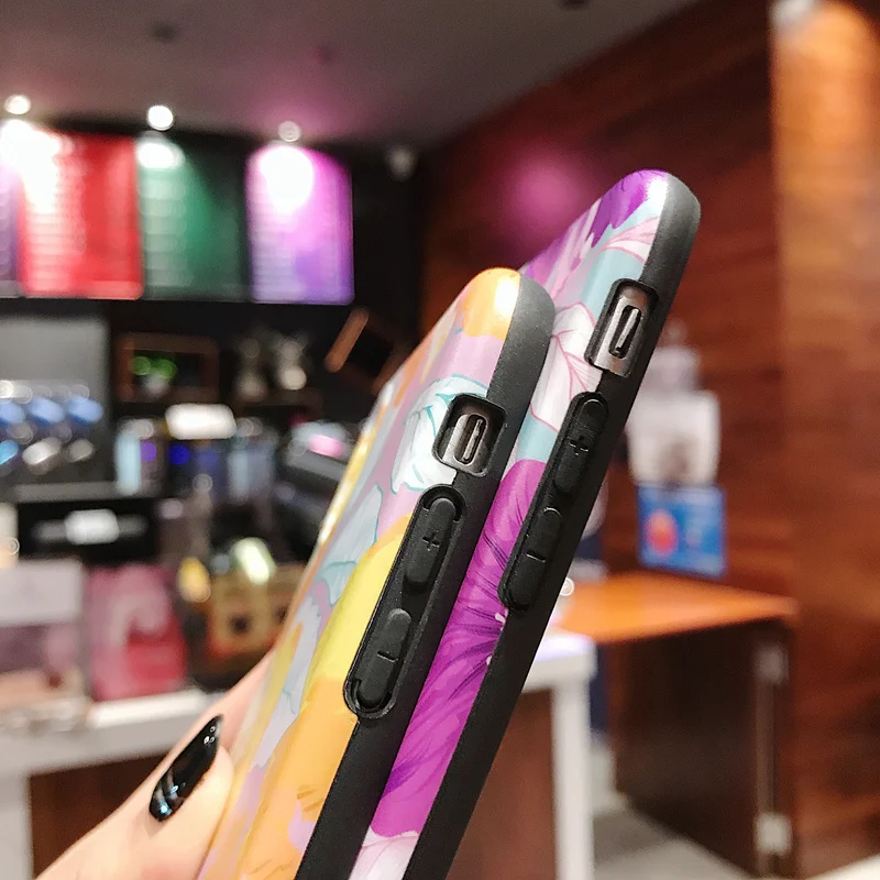 Ретро лепестки цветов Чехол для iPhone 6 S Plus Leaf чехол 7 8 телефона XR XS MAX X Мягкая задняя