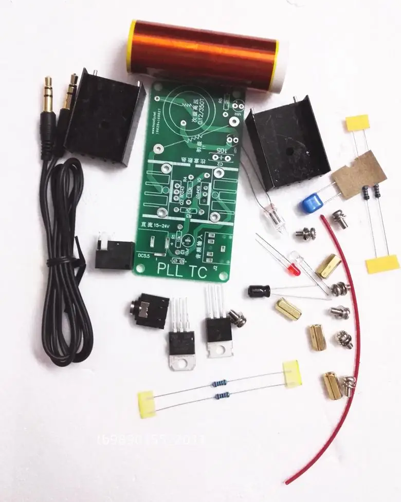 Наборы сделай сам 15 Вт мини музыкальный рандомный генератор Tesla беспроводная