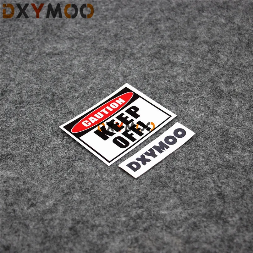 

Car Styling Caution KEEP OFF Funny 3M Reflective Motorcycle Tank Tap Stickers