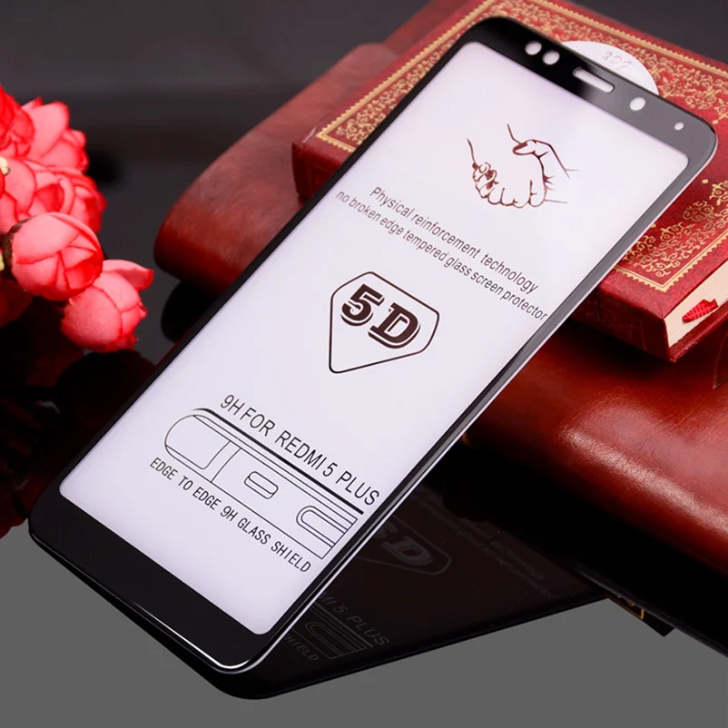 5D закаленное стекло для Xiaomi Redmi 5 Plus Xioami Note 6 Pro 4X Mi A1 8 Mi8 SE 5X A2 6X защита