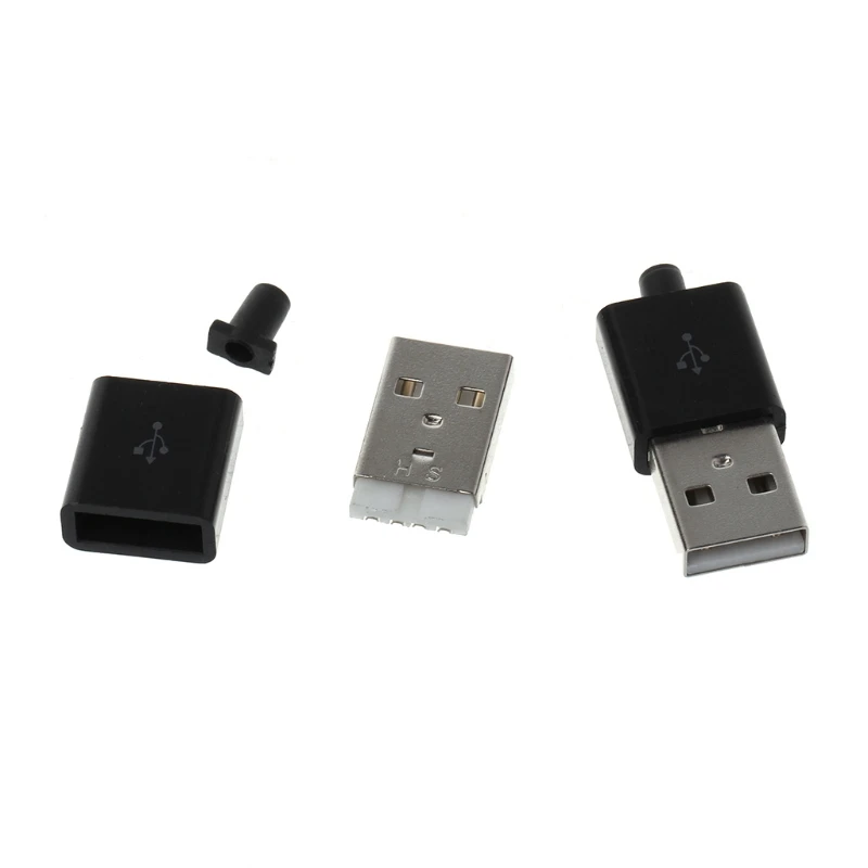 10 шт. сделай сам USB 2 0 тип А Папа 4P адаптер Соединительный разъем с пластиковой