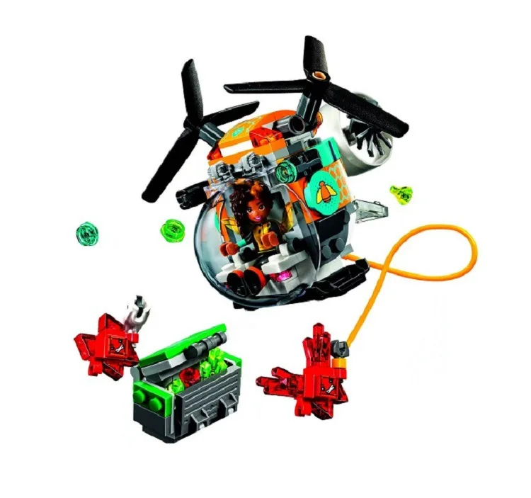 Dc super hero girls bumblebee helicoptero строительный блок ninos diy juguetes de los ladrillos educativos regalo