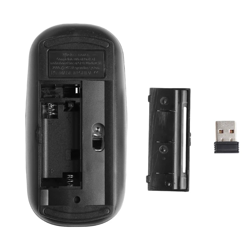 USB беспроводной 2,4 ГГц мини клавиатура ультра-тонкая мышь комбо комплект для Ноутбуки и настольные компьютеры