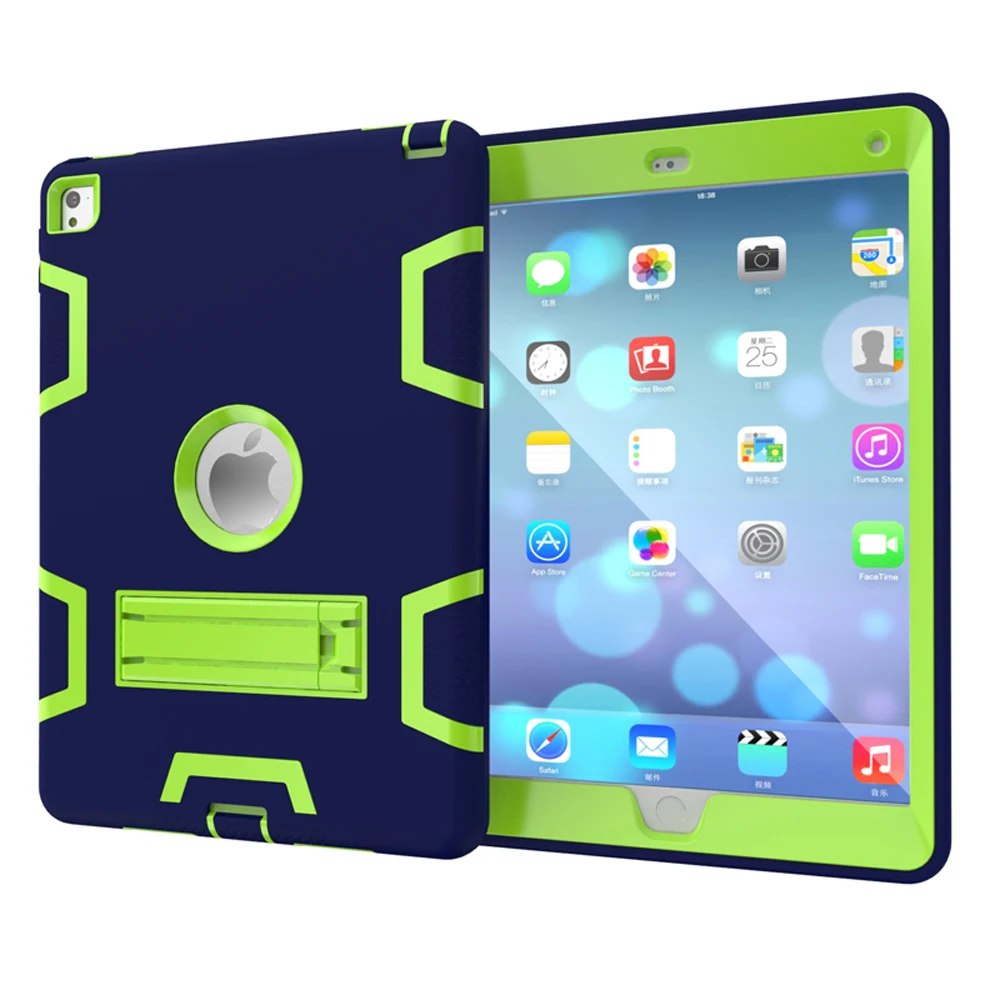 Чехол для iPad Air 2 6 Pro 9 7 дюйма дети Безопасный сверхмощный силиконовый Жесткий