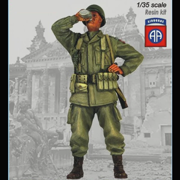 1/35 США парашютный солдат 82 деления набор из смолы GK без покрытия цвета | Игрушки и