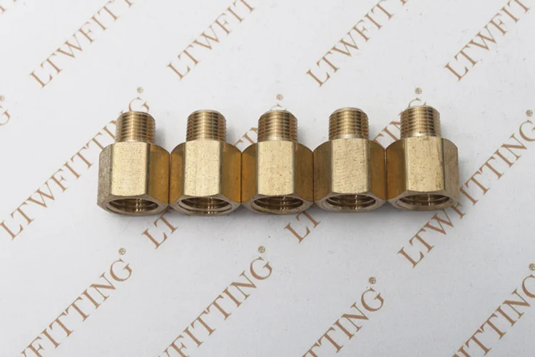 LTWFITTING Латунная Труба 1/4 &quotFemale x 1/8&quot Мужской адаптер NPT топливный газовый
