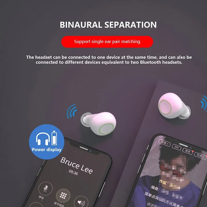 S10 Беспроводные сенсорные Bluetooth Rarphone беспроводные наушники бинауральные 5 0