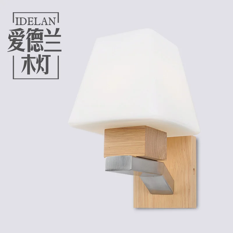 

Настенные лампы в скандинавском стиле, современные креативные светильник ильники для спальни, прикроватной тумбочки, балкона, коридора, отеля, кафе, дерева, лофта, бра с бюстгальтером