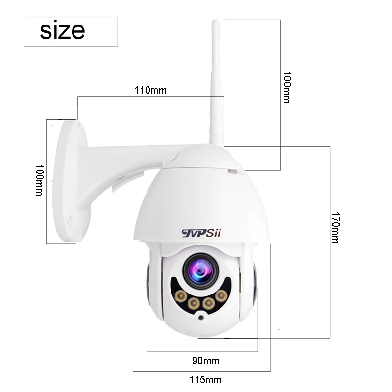 1080P 2mp инфракрасный ICsee водонепроницаемый IP66 мини H.265+ 25fps 5X 2,8 мм-12 мм зум-объектив 2CH 2 канала wifi PTZ ip-камера комплекты