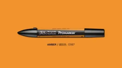Winsor& Newton ProMarker двойной наконечник графический маркер ручка желтый цвет тональные маркеры - Цвет: amber