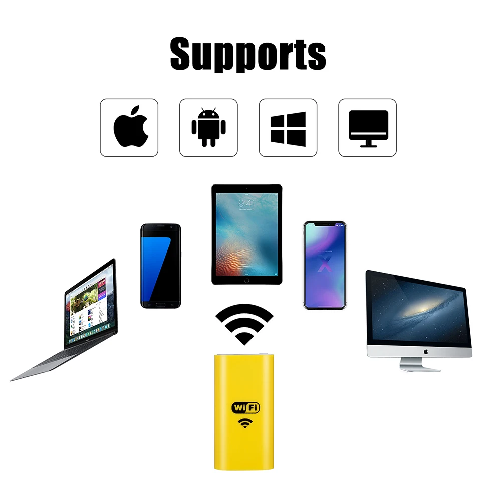 8 мм Объектив Wifi Android iOS эндоскоп камера 1 м 2 3 5 Водонепроницаемая трубка змеиная