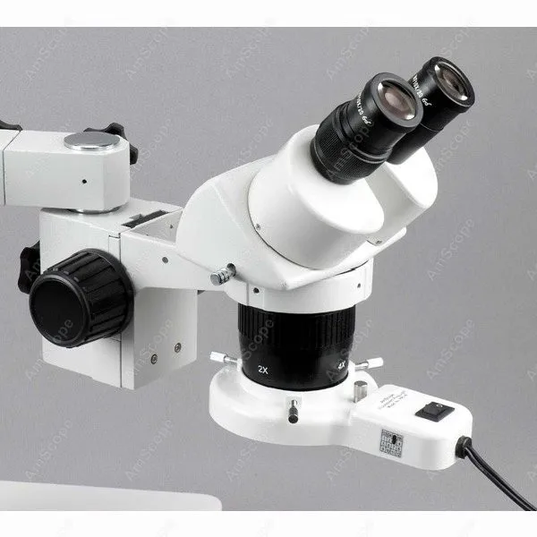 Стерео микроскоп AmScope поставляет 10X & 30X на одной руке стрелы с кольцевым